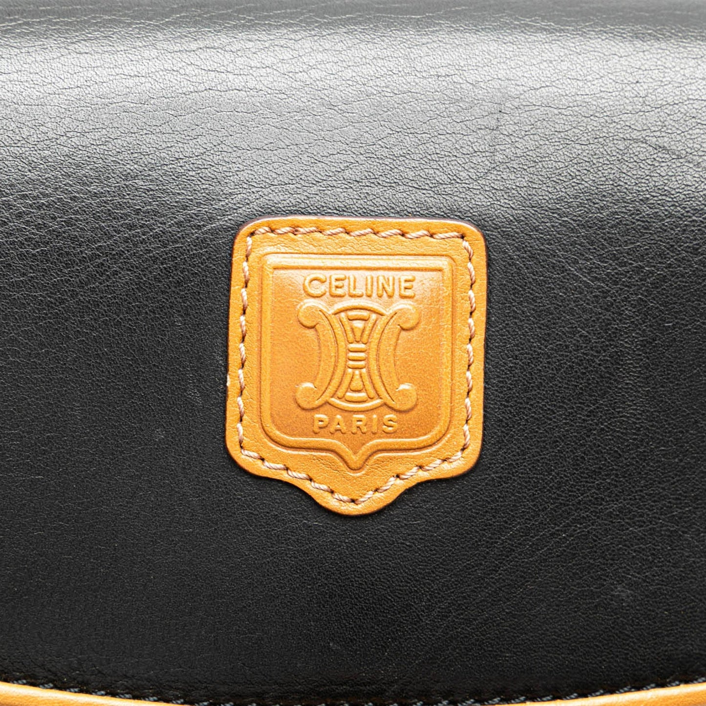 Celine Leather Crossbody Black