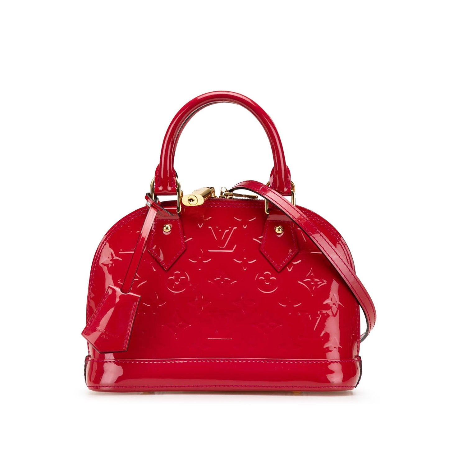Louis Vuitton Monogram Vernis Alma BB Red