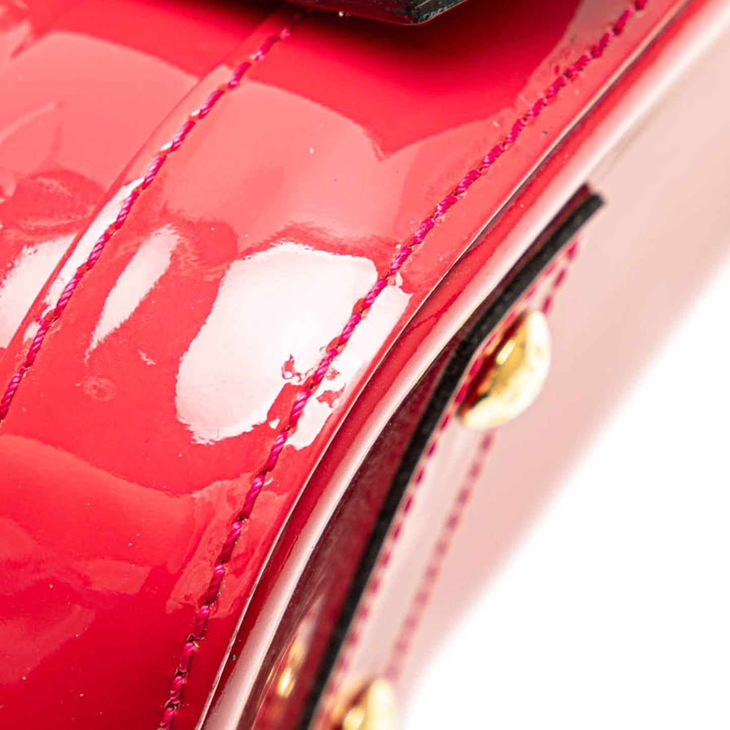Louis Vuitton Monogram Vernis Alma BB Red