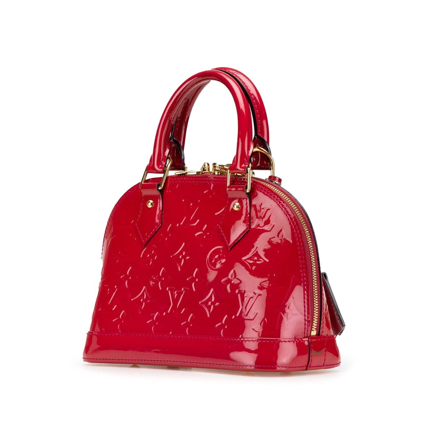 Louis Vuitton Monogram Vernis Alma BB Red