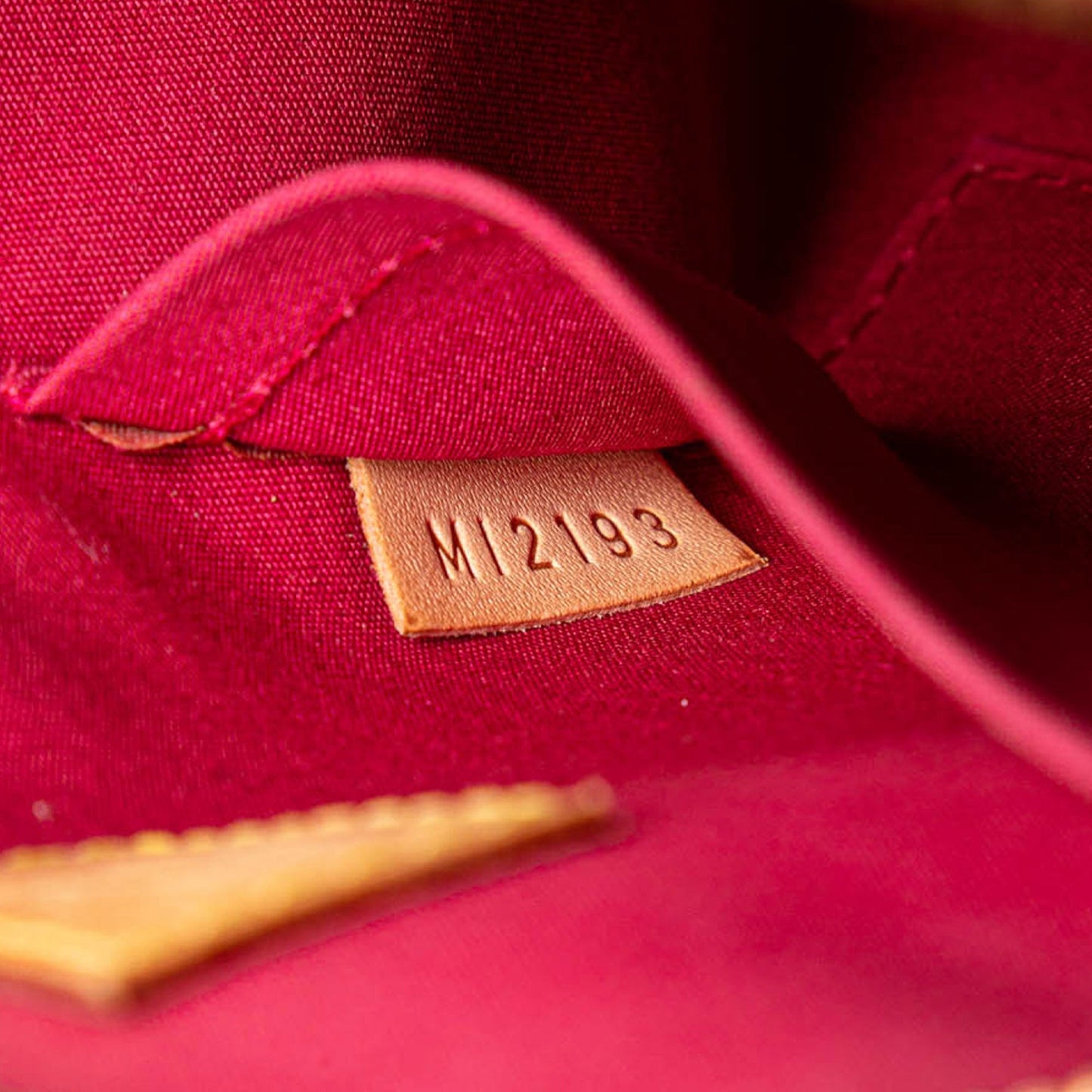 Louis Vuitton Monogram Vernis Alma BB Red