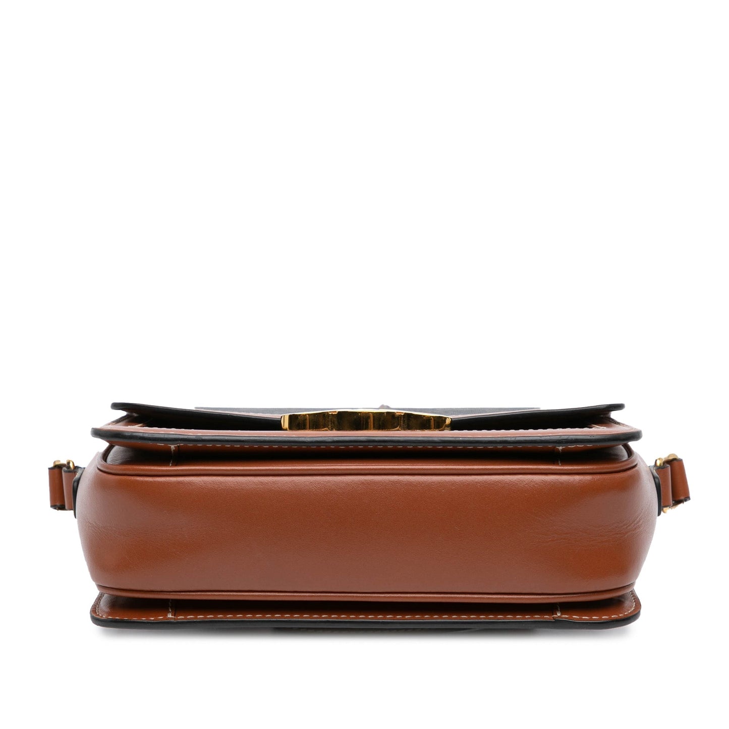 Celine Teen Coated Canvas Triomphe Crossbody Brown