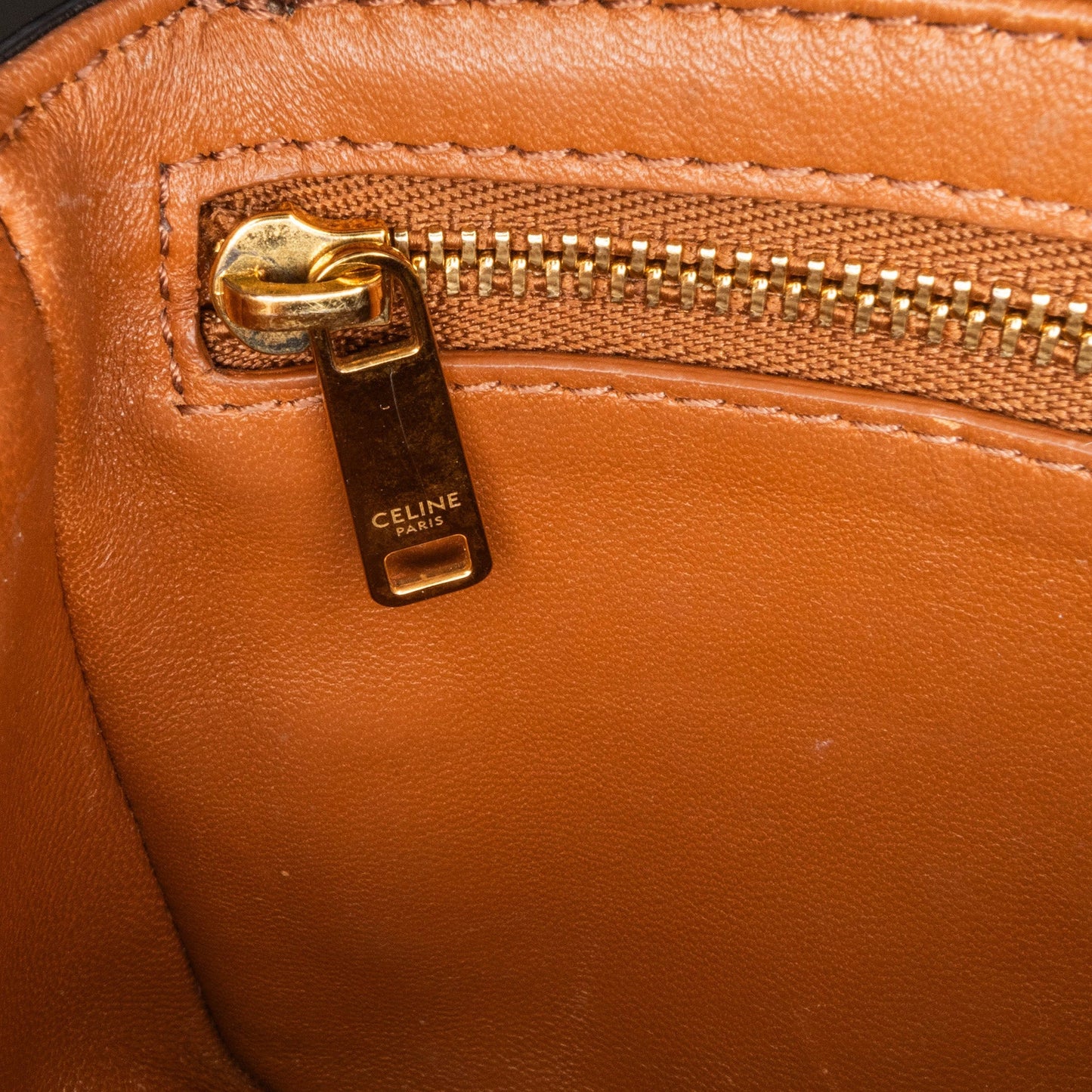 Celine Teen Coated Canvas Triomphe Crossbody Brown