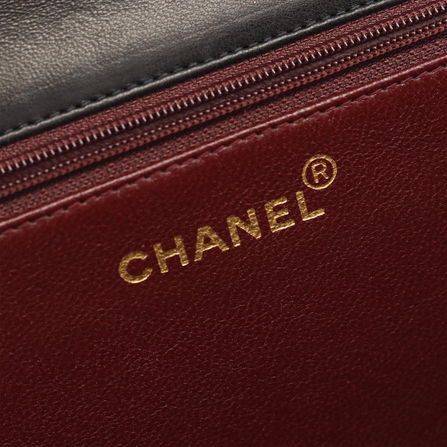 Chanel CC Quilted Lambskin Single Flap Black