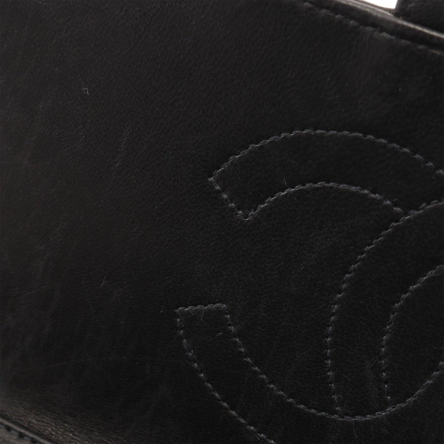 Chanel CC Quilted Lambskin Single Flap Black