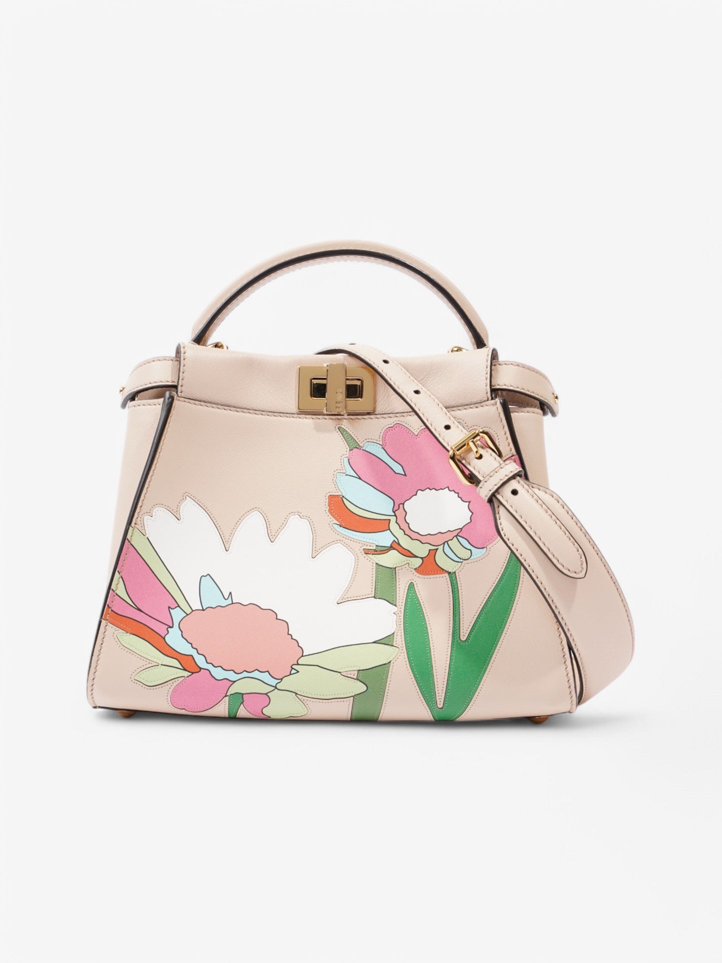 Fendi Peekaboo Pink Leather Mini