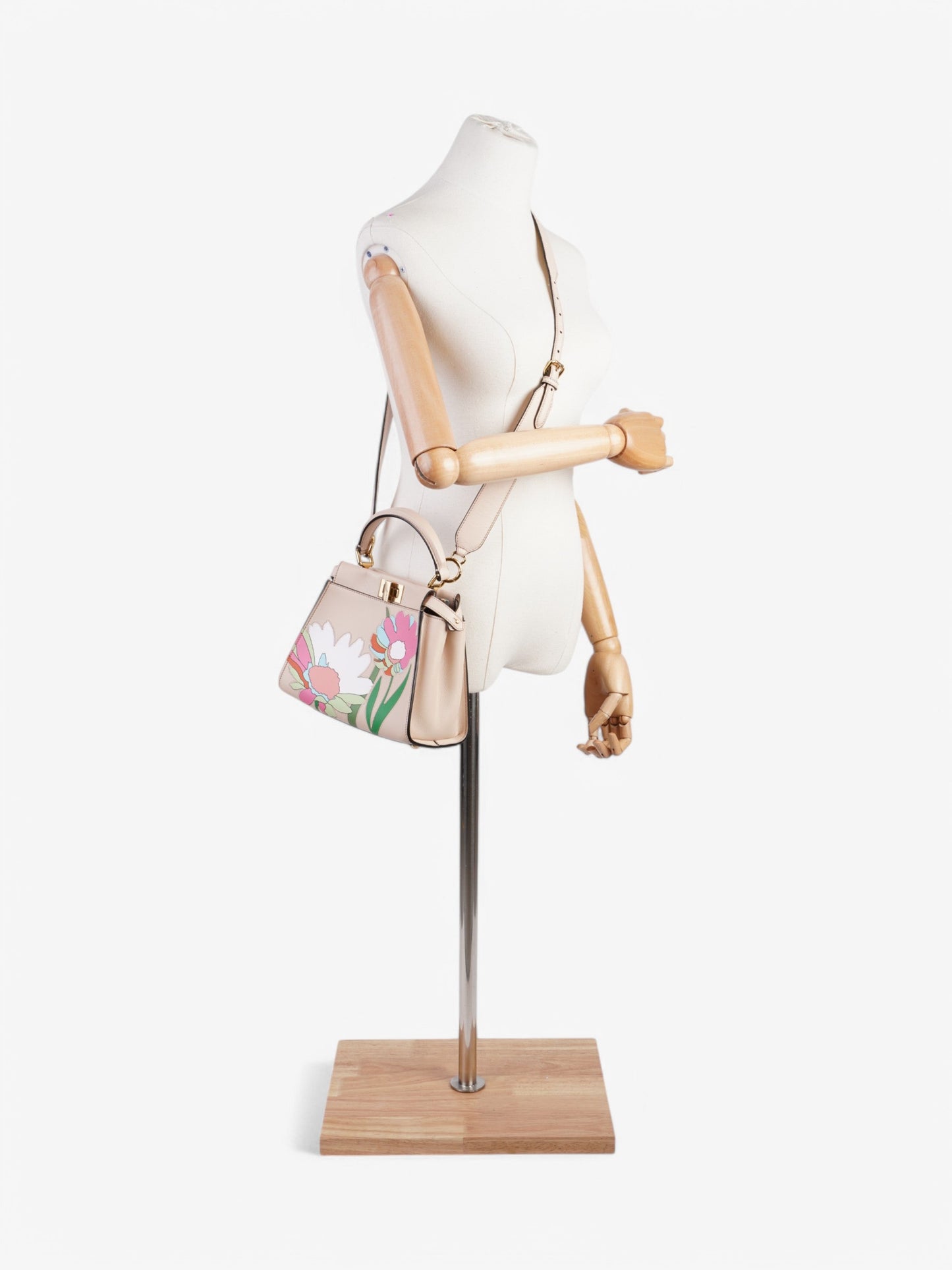 Fendi Peekaboo Pink Leather Mini