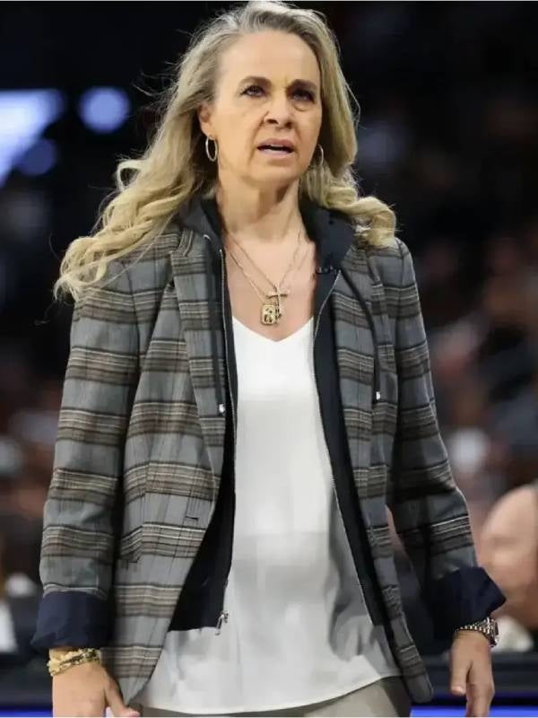 Finals Playoffs 2025 Becky Hammon Plaid Blazer