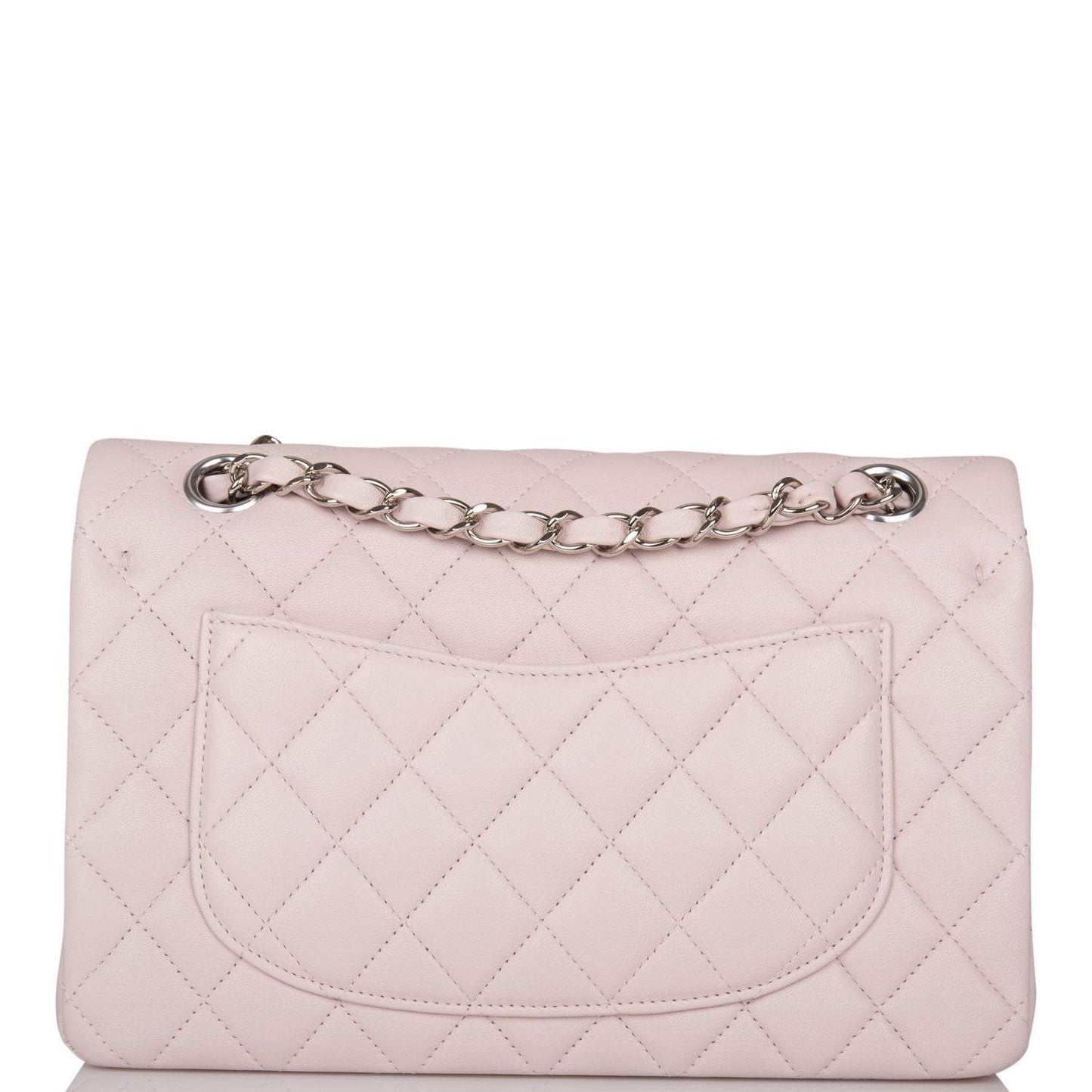 Chanel Small Classic Double Flap Bag Light Purple Lambskin Silver Hardware