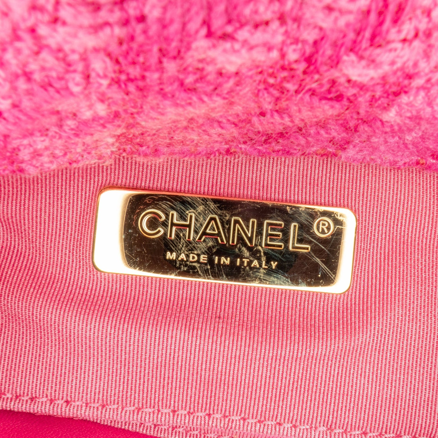 Chanel Tweed 19 Belt Bag Pink