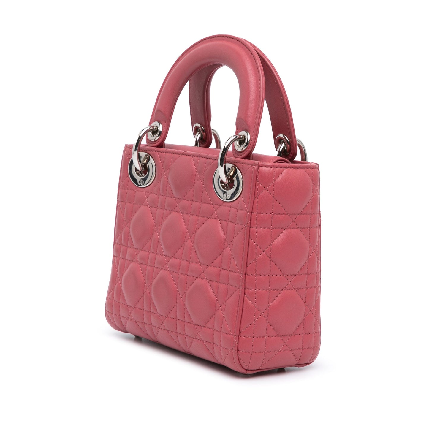 Dior Mini Lambskin Cannage Lady Dior Pink