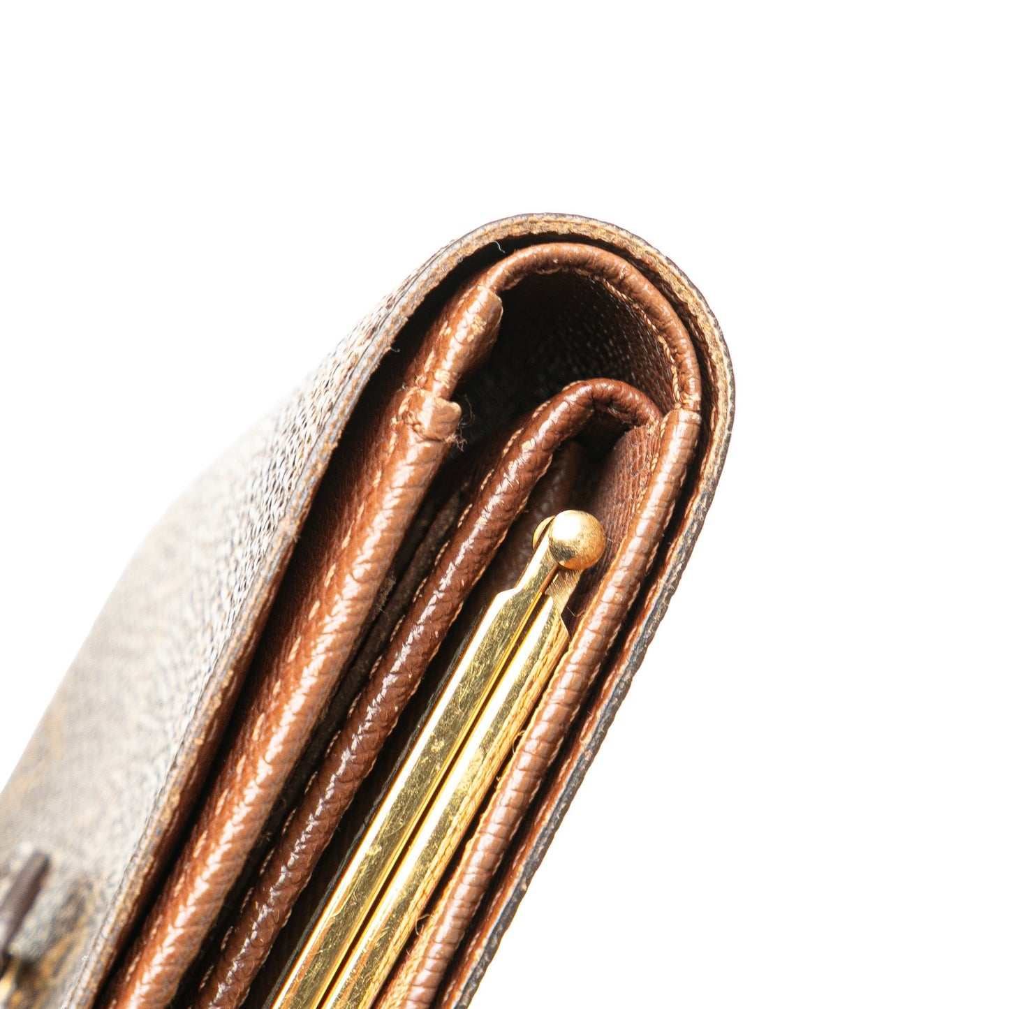 Louis Vuitton Monogram Porte Monnaie Billets Viennois Brown
