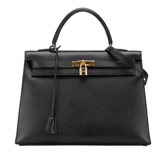 Hermès Ardennes Kelly Sellier 35 Black