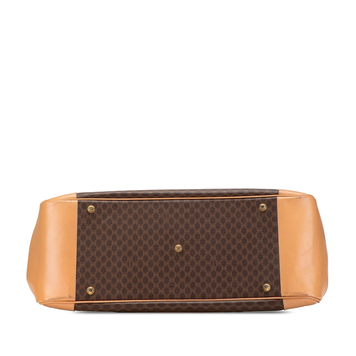 Celine Macadam Coated Canvas Travel Bag Brown