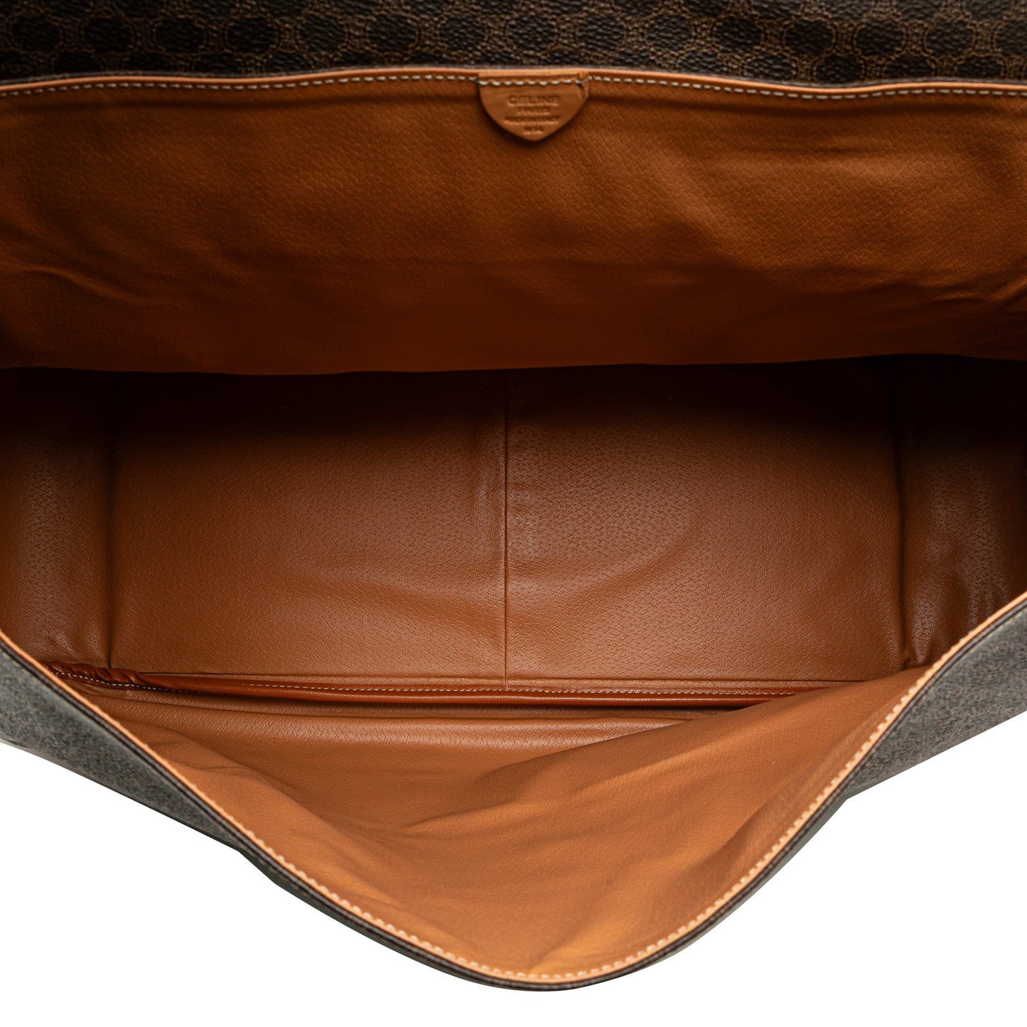 Celine Macadam Coated Canvas Travel Bag Brown