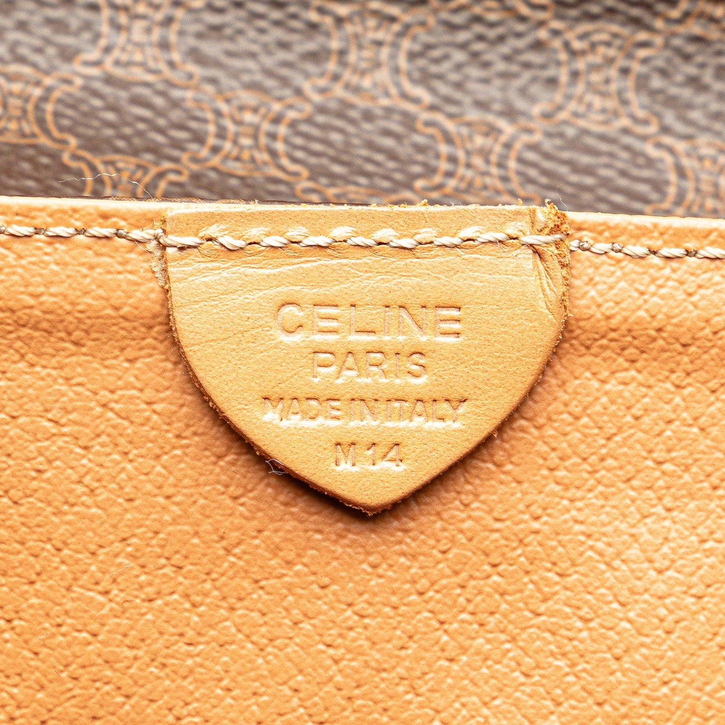 Celine Macadam Coated Canvas Travel Bag Brown