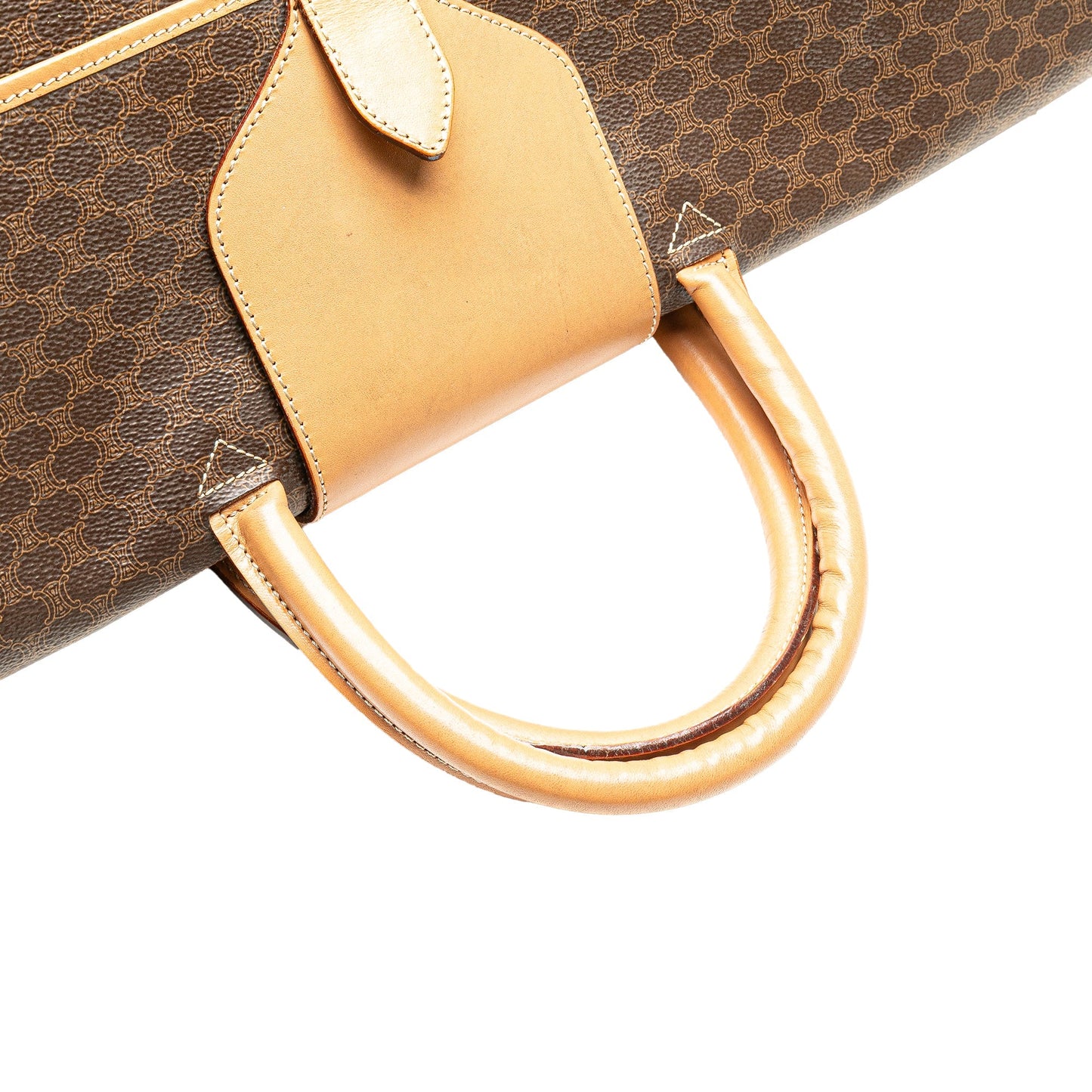 Celine Macadam Coated Canvas Travel Bag Brown