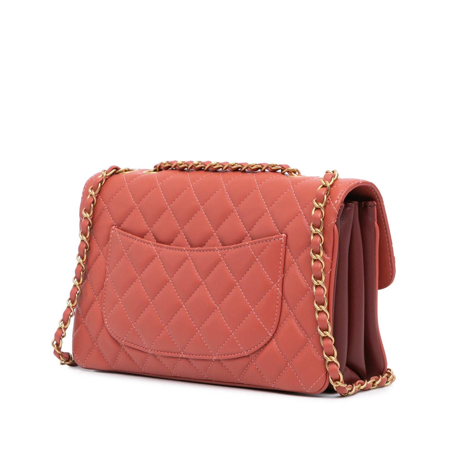Chanel Large Lambskin Daily Companion Flap Pink