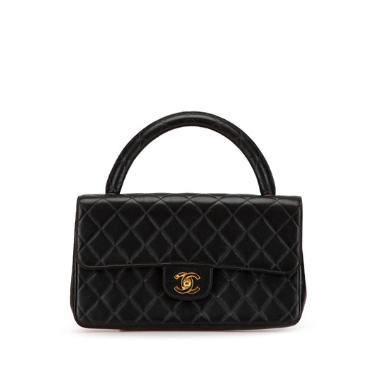Chanel Medium Classic Lambskin Kelly Flap Black
