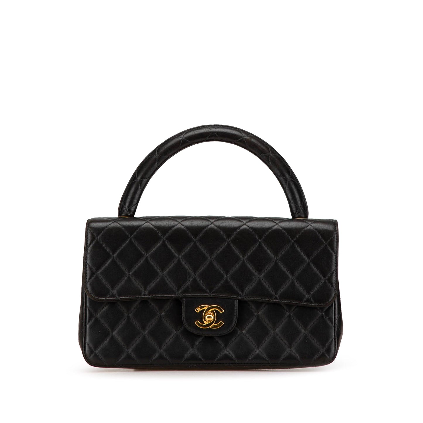 Chanel Medium Classic Lambskin Kelly Flap Bag Black