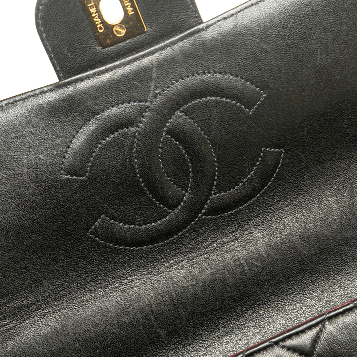 Chanel Medium Classic Lambskin Kelly Flap Black
