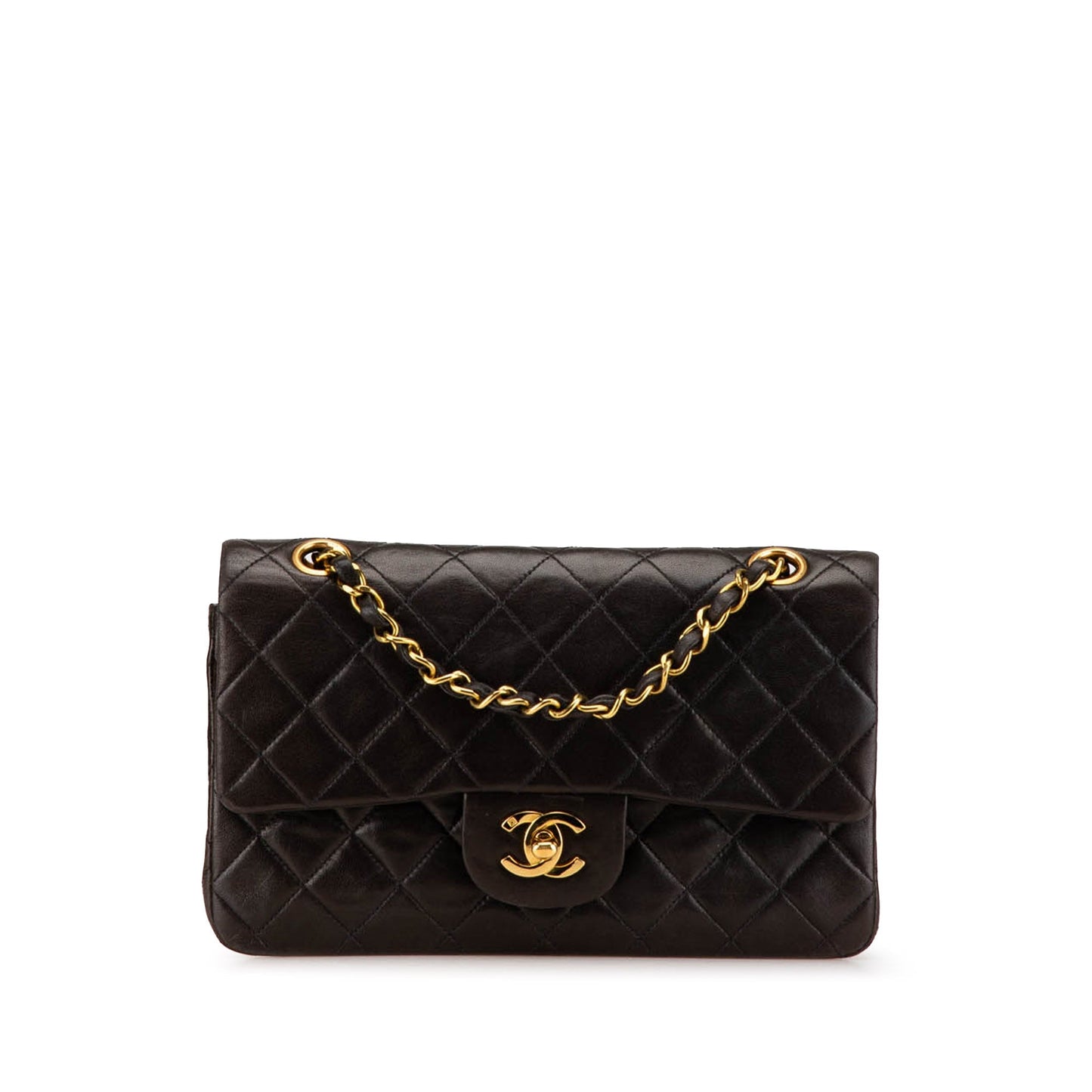Chanel Small Classic Lambskin Double Flap Black