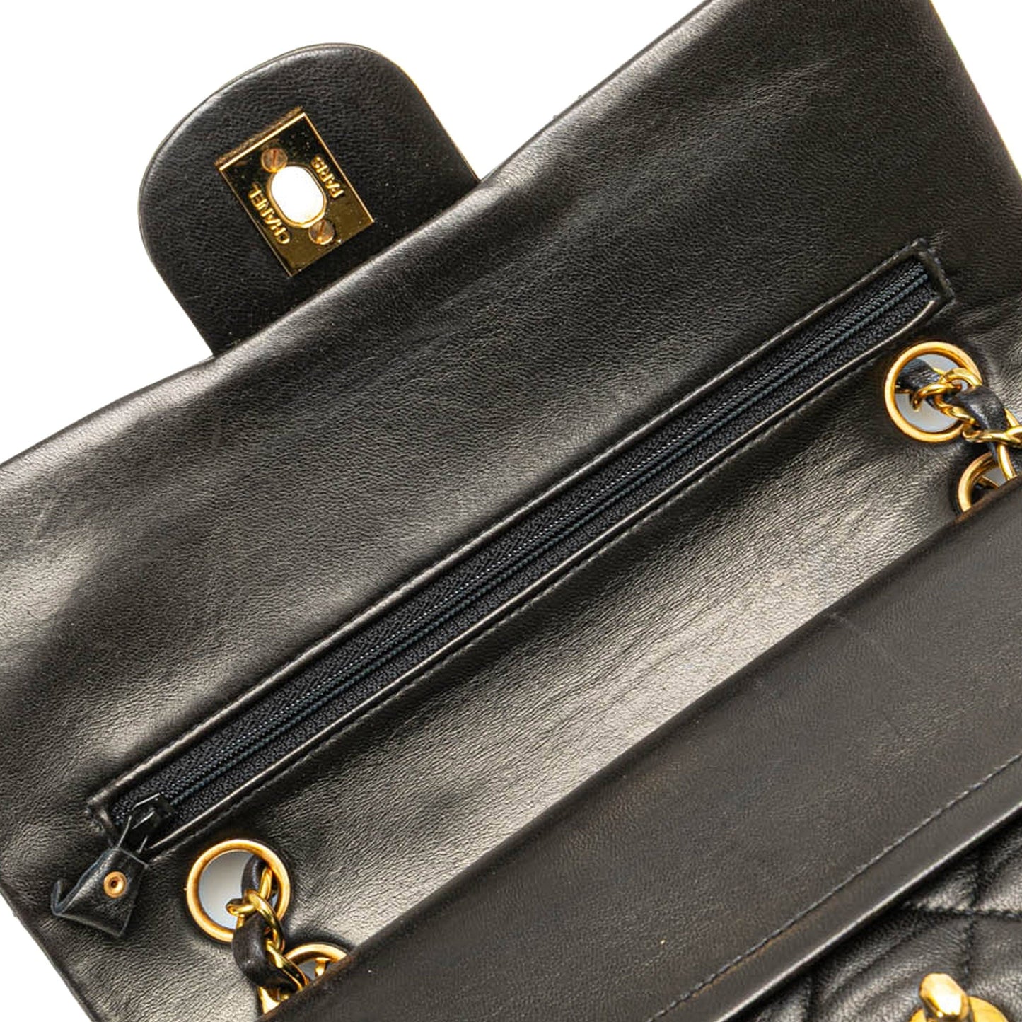 Chanel Small Classic Lambskin Double Flap Black