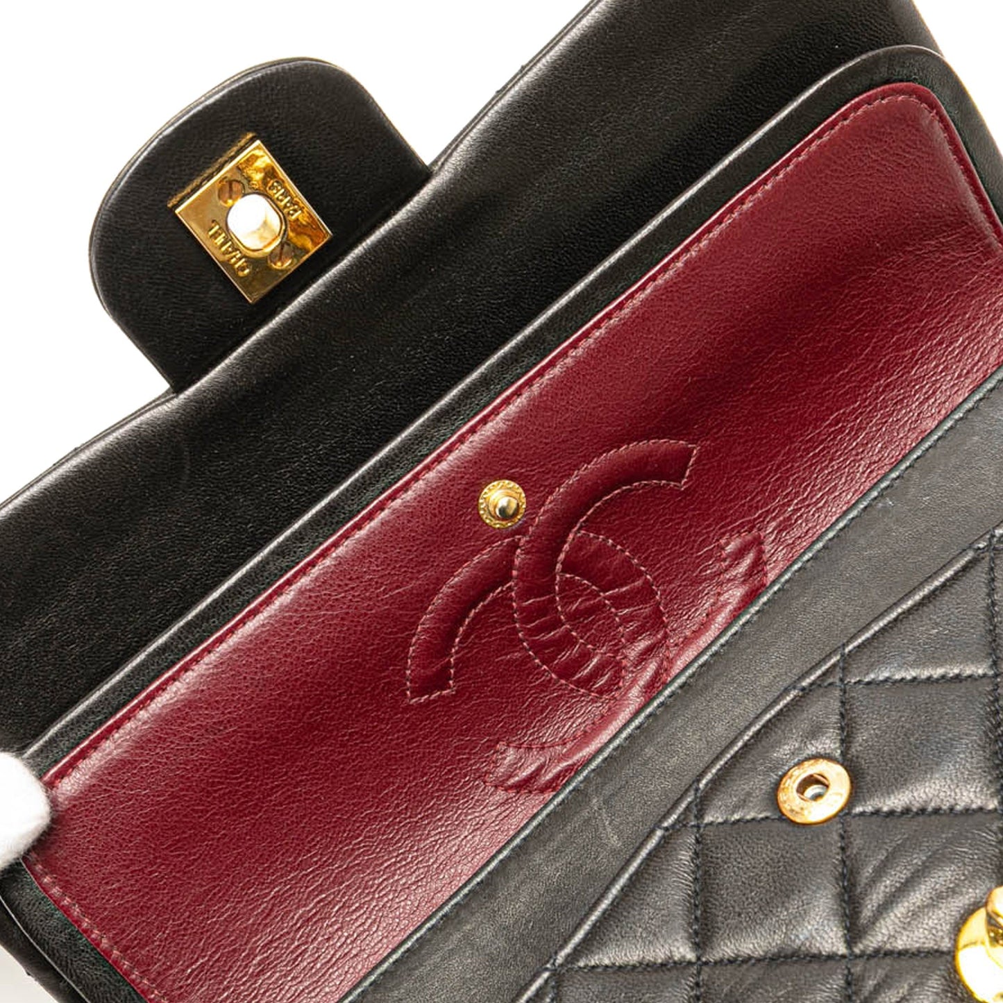 Chanel Small Classic Lambskin Double Flap Black