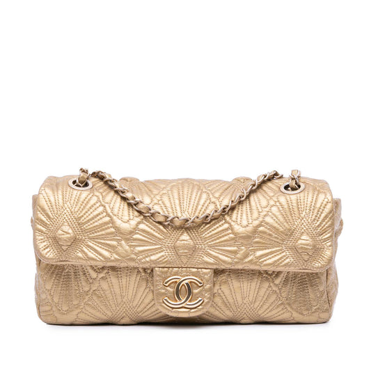 Chanel Quilted Calfskin Ca D'Oro Flap Gold