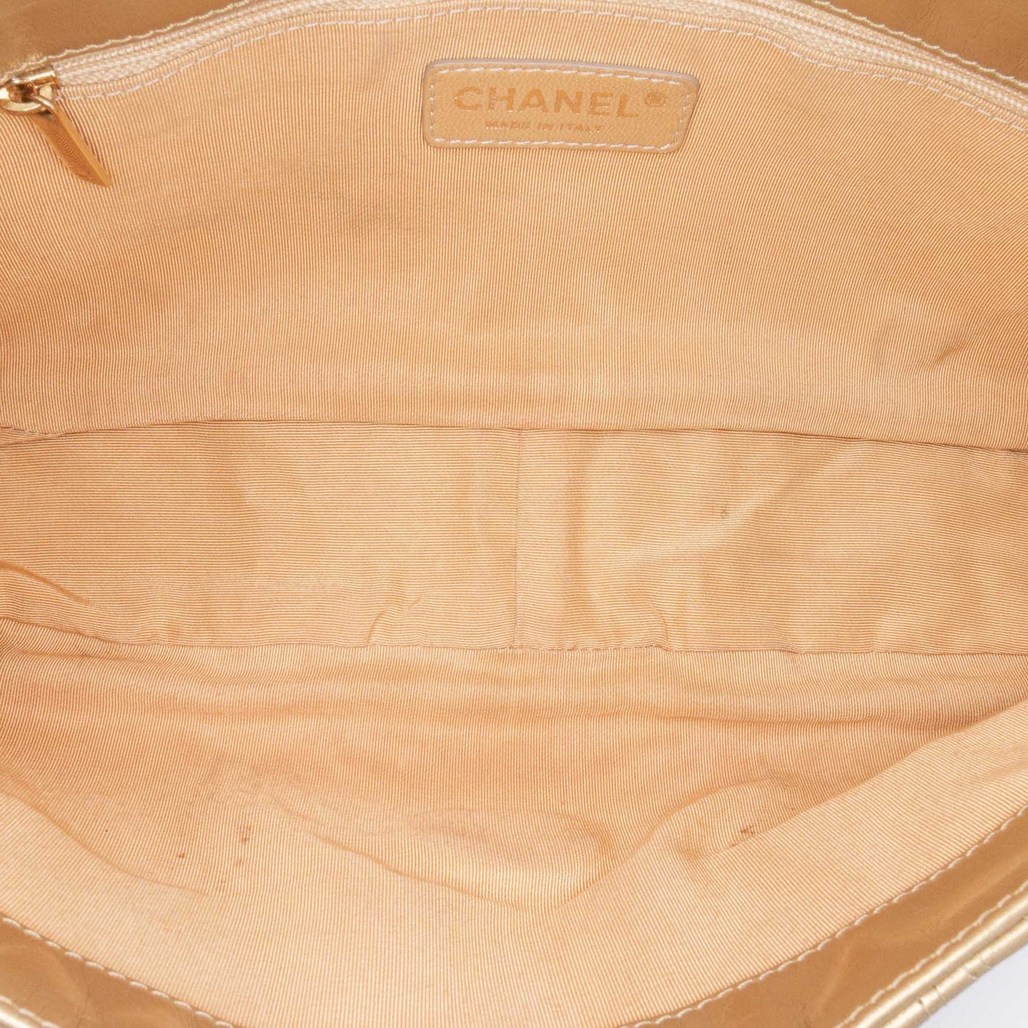 Chanel Quilted Calfskin Ca D'Oro Flap Gold