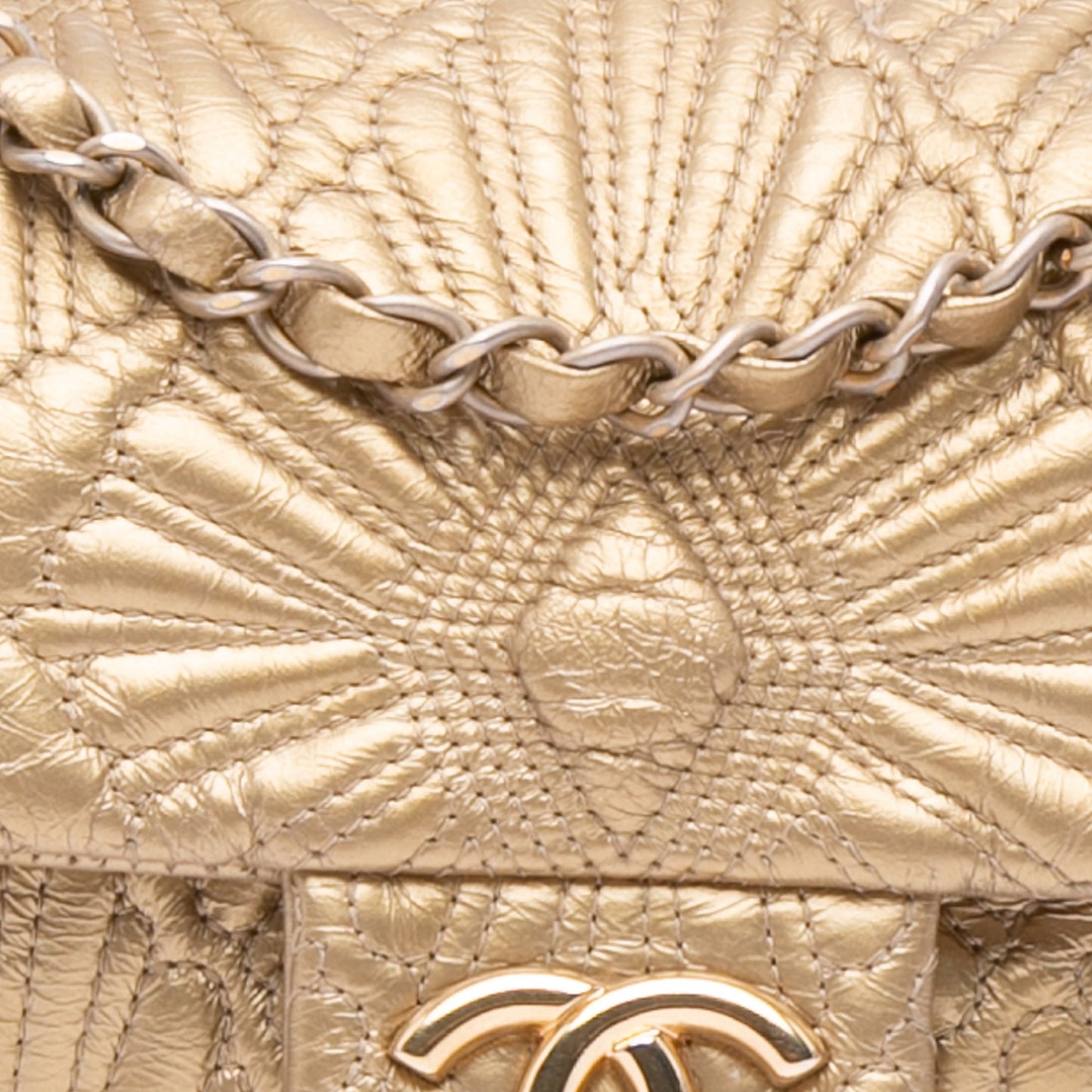 Chanel Quilted Calfskin Ca D'Oro Flap Gold