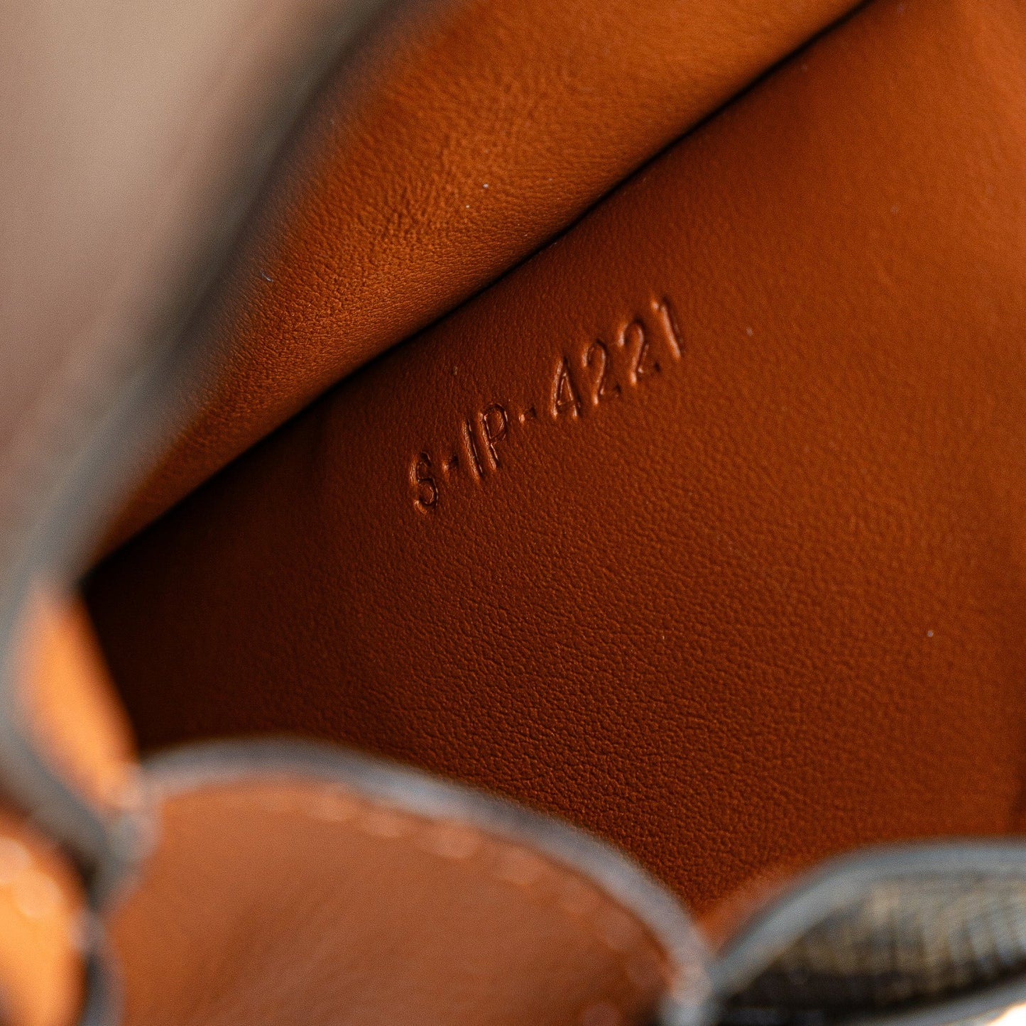 Celine Triomphe Coated Canvas and Lambskin Phone Pouch with Flap Brown