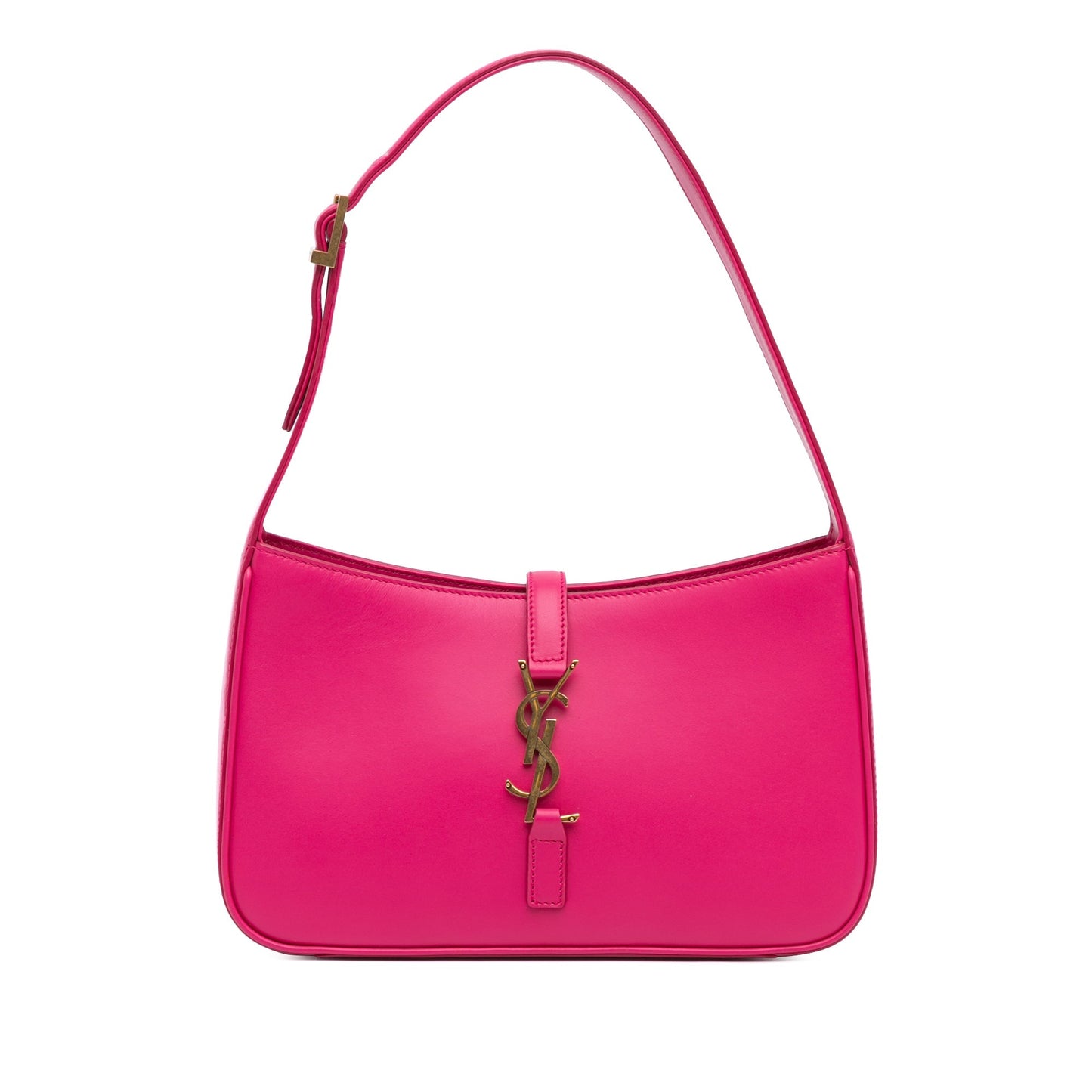 Saint Laurent Leather Le 5 a 7 Shoulder Bag Pink