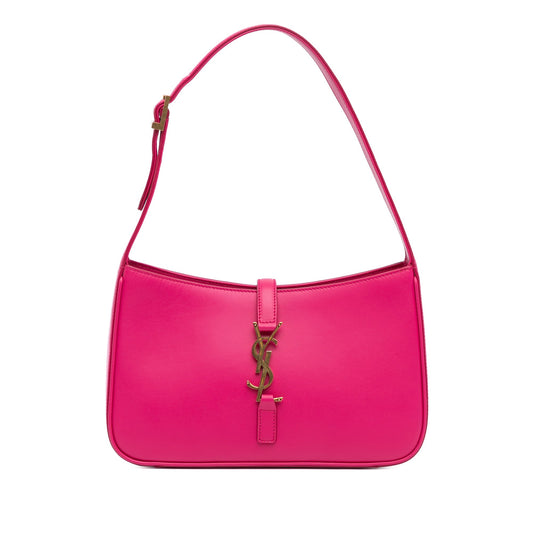 Saint Laurent Leather Le 5 a 7 Shoulder Bag Pink