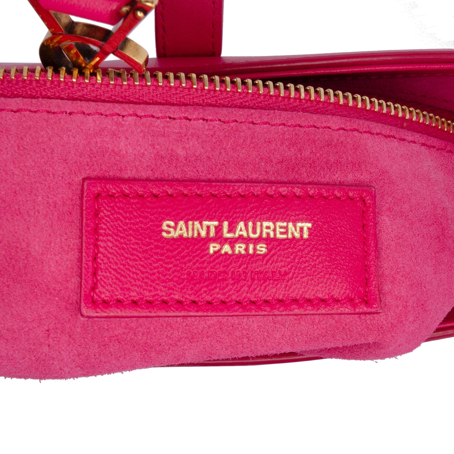 Saint Laurent Leather Le 5 a 7 Shoulder Bag Pink