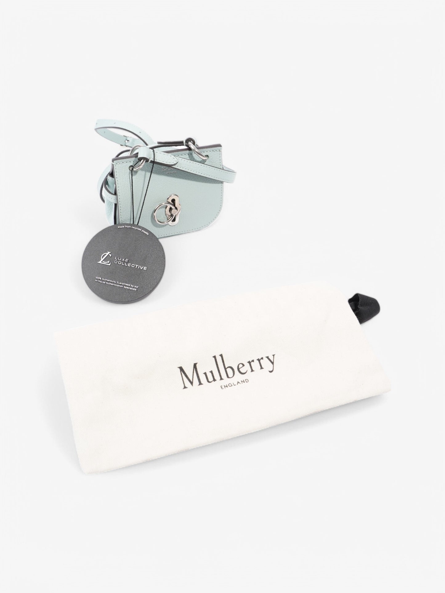 Mulberry Amberley Acrylic Green Goatskin Leather Micro