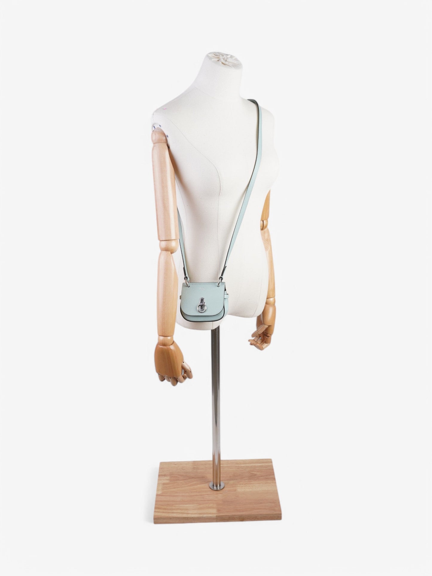 Mulberry Amberley Acrylic Green Goatskin Leather Micro
