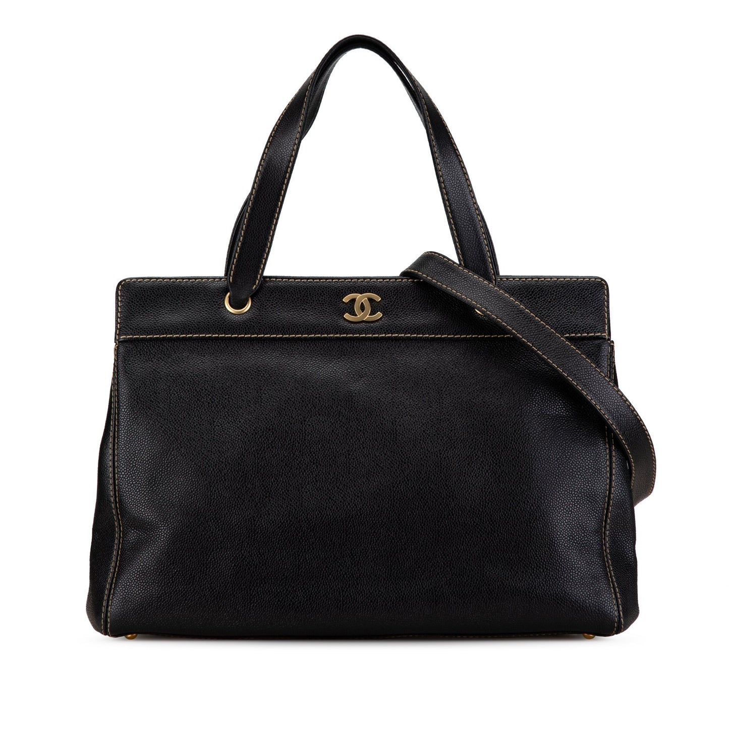 Chanel Caviar Executive Satchel Black