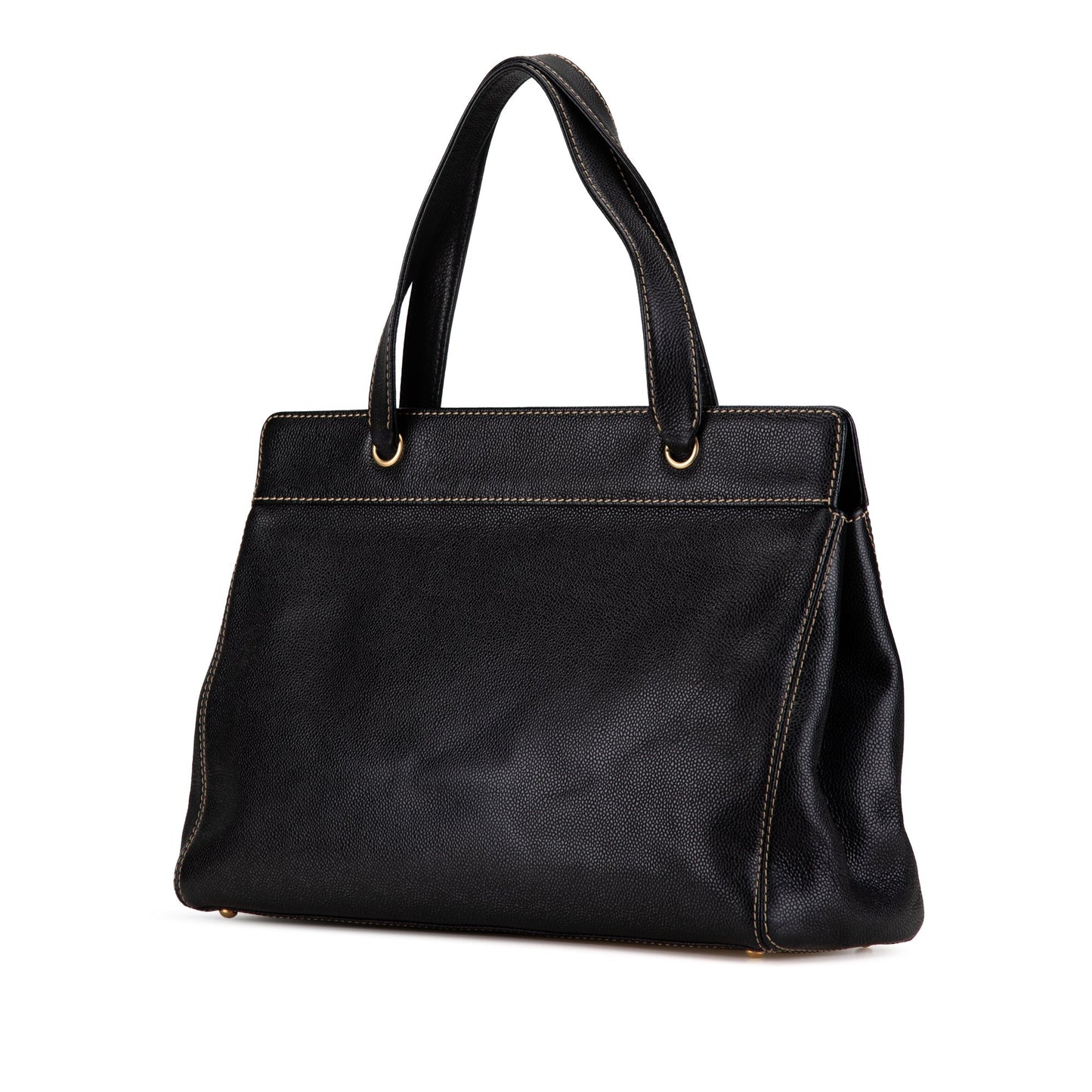 Chanel Caviar Executive Satchel Black