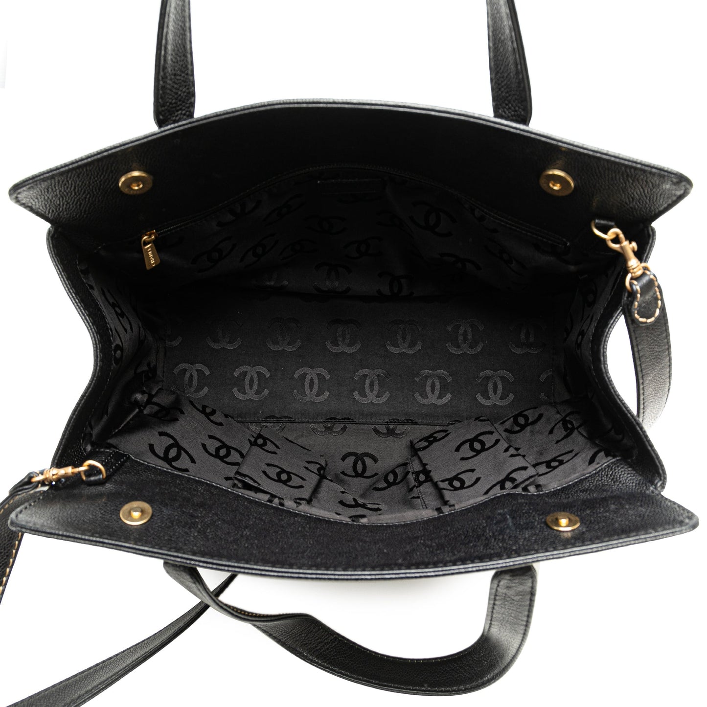 Chanel Caviar Executive Satchel Black