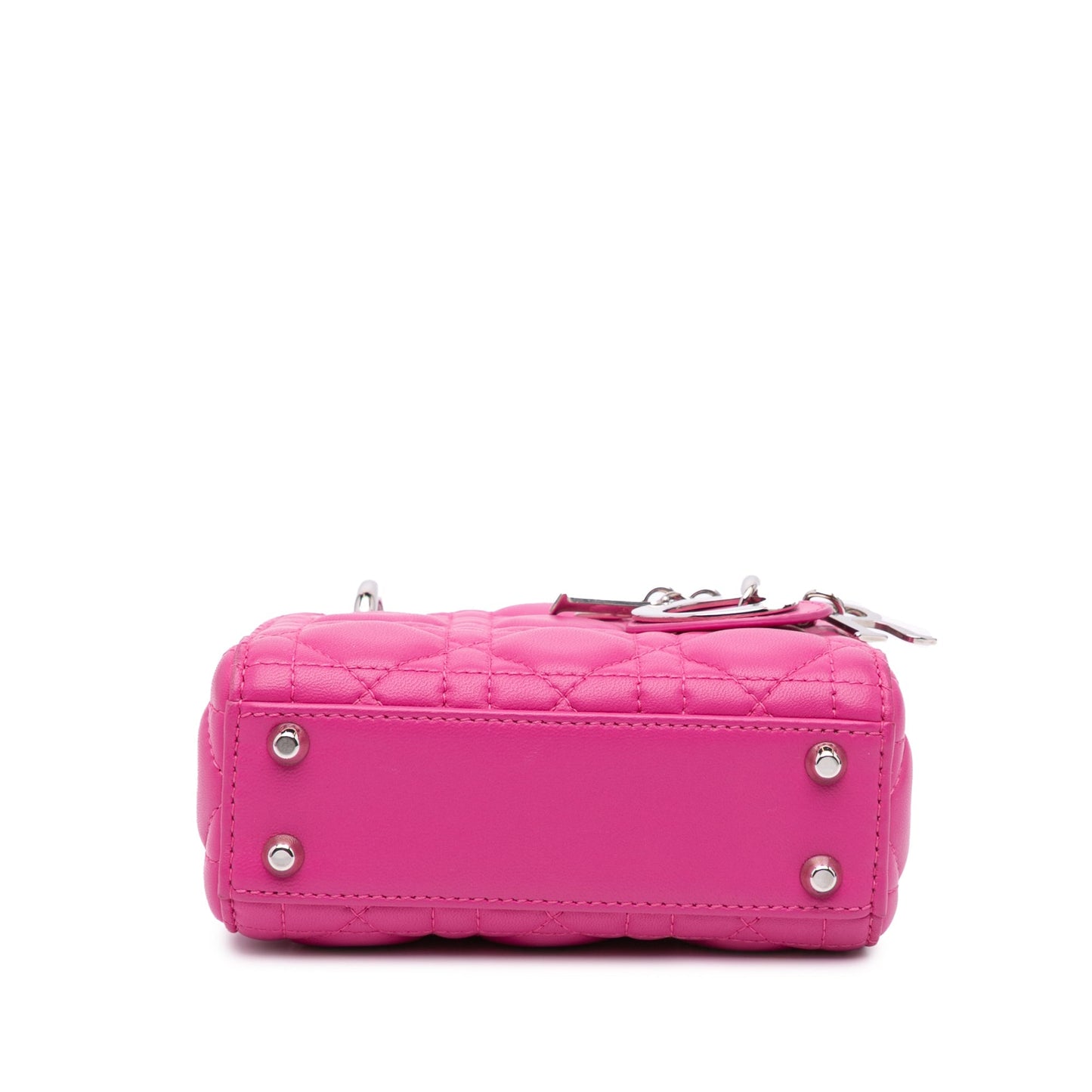 Dior Micro Lambskin Cannage Lady Dior Pink