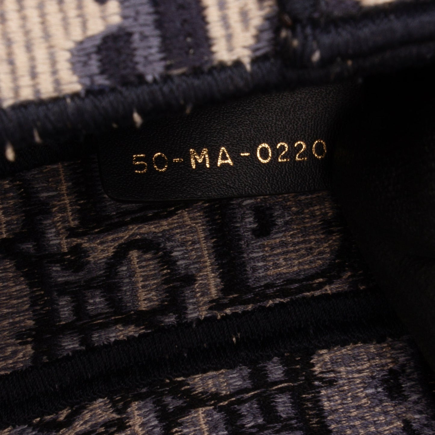 Dior Oblique Embroidered Canvas Saddle Bag Blue