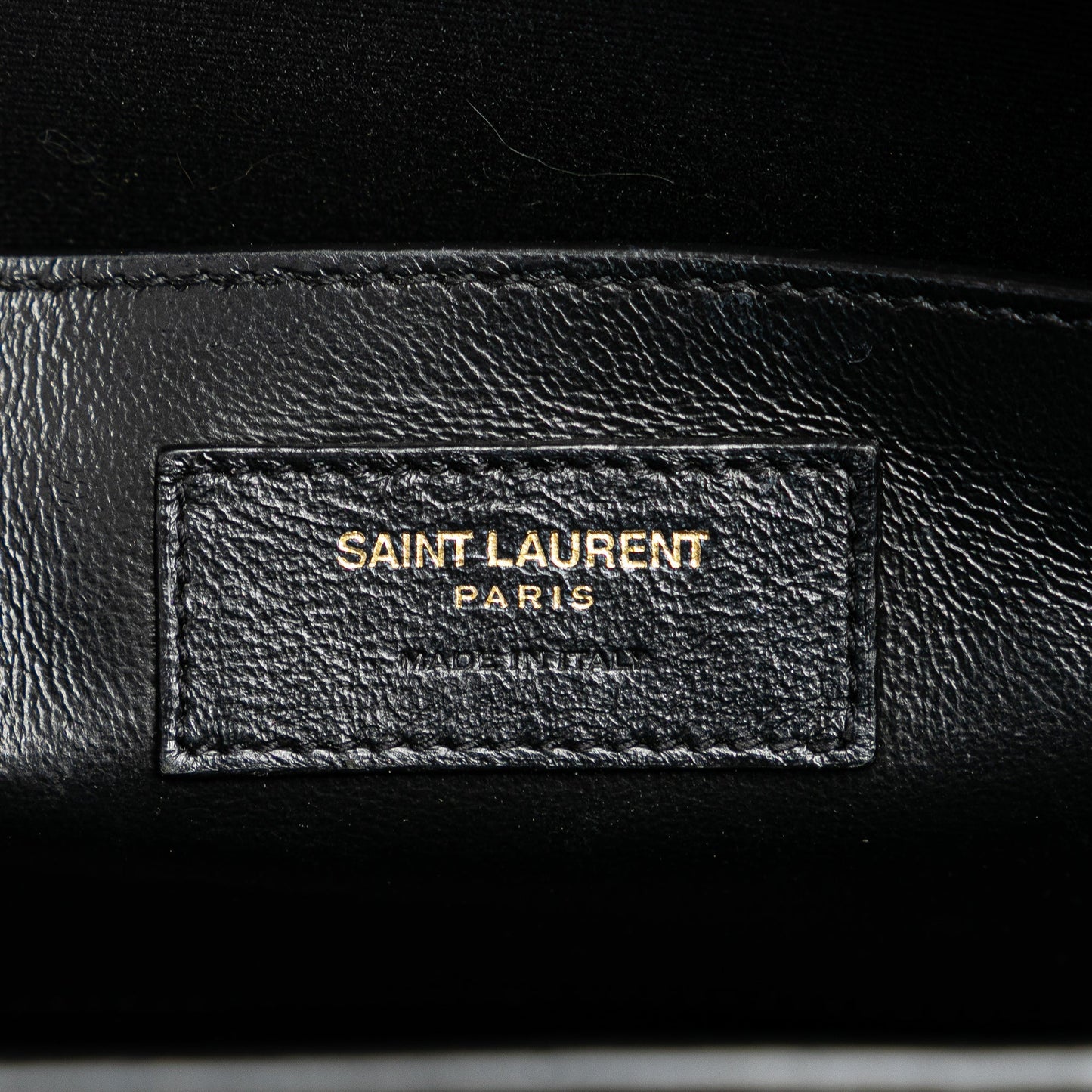 Saint Laurent Medium Leather Monogram Uptown Satchel Gray