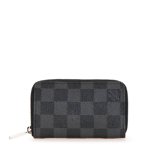 Louis Vuitton Damier Graphite Zippy Coin Pouch Black