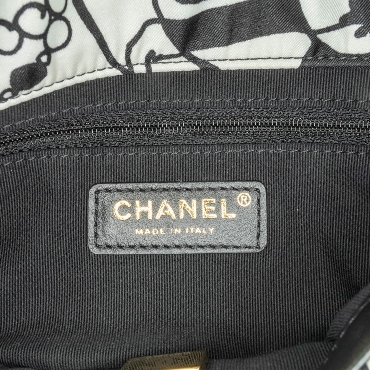Chanel Mini Printed Canvas Deer Coco Flap White