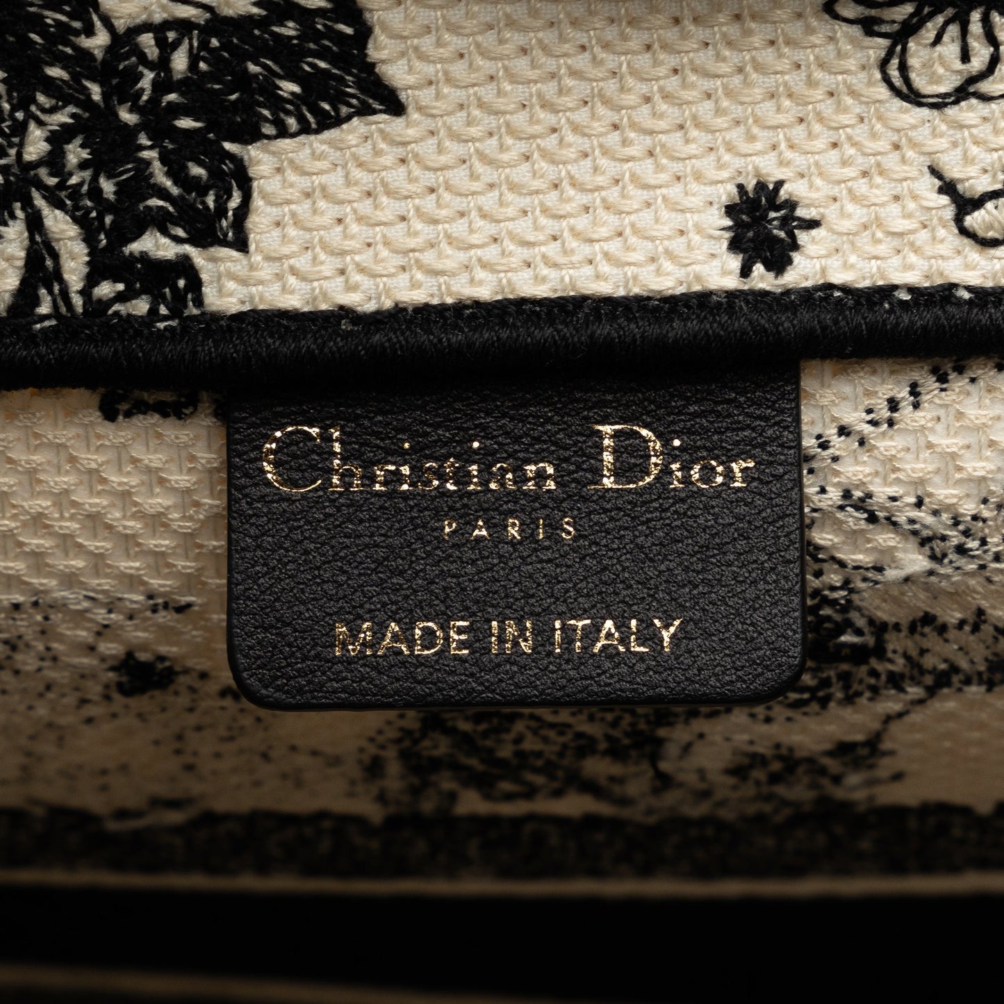 Dior Small Canvas Embroidered Zodiac Toile De Jouy Book Tote White