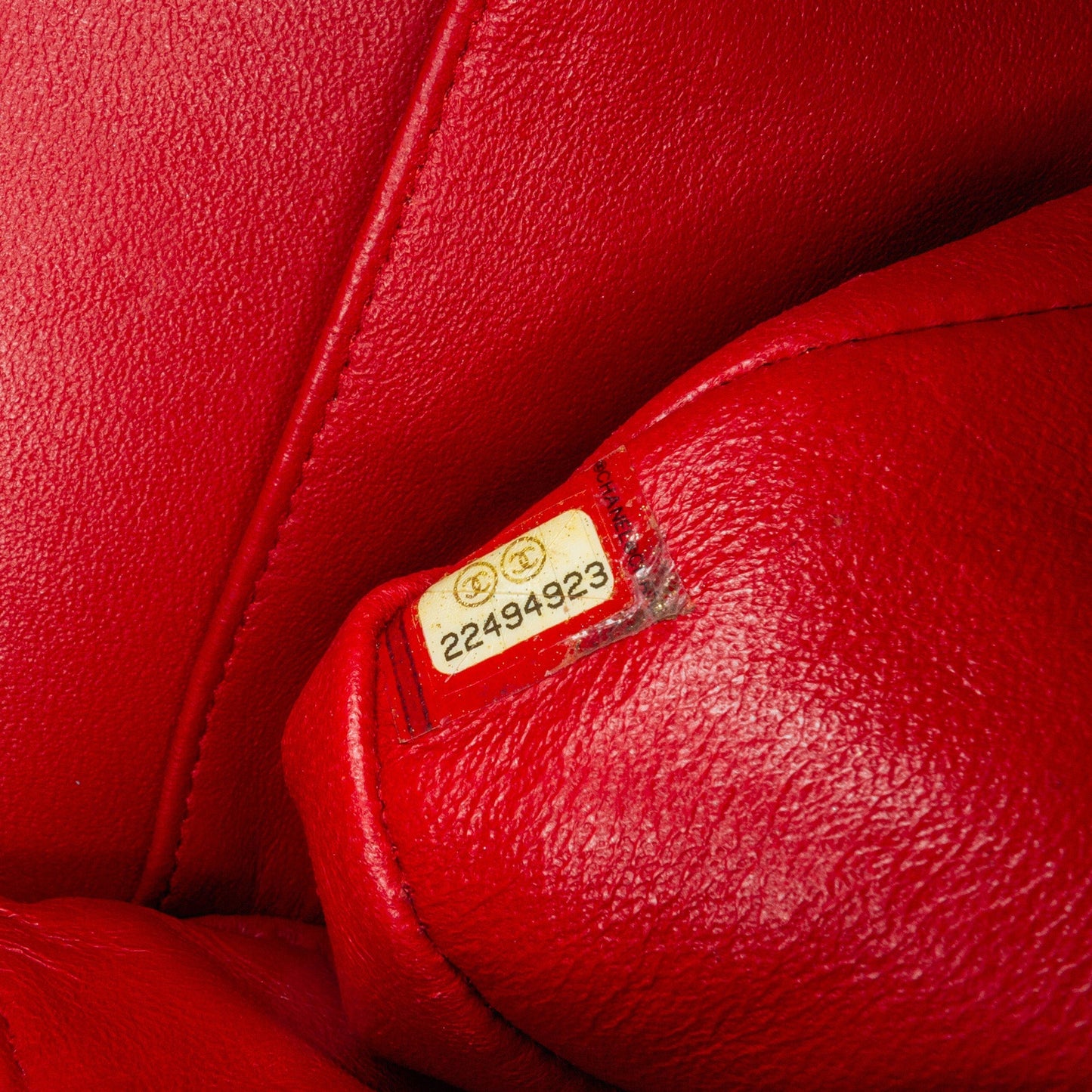 Chanel Medium Classic Chevron Caviar Double Flap Red