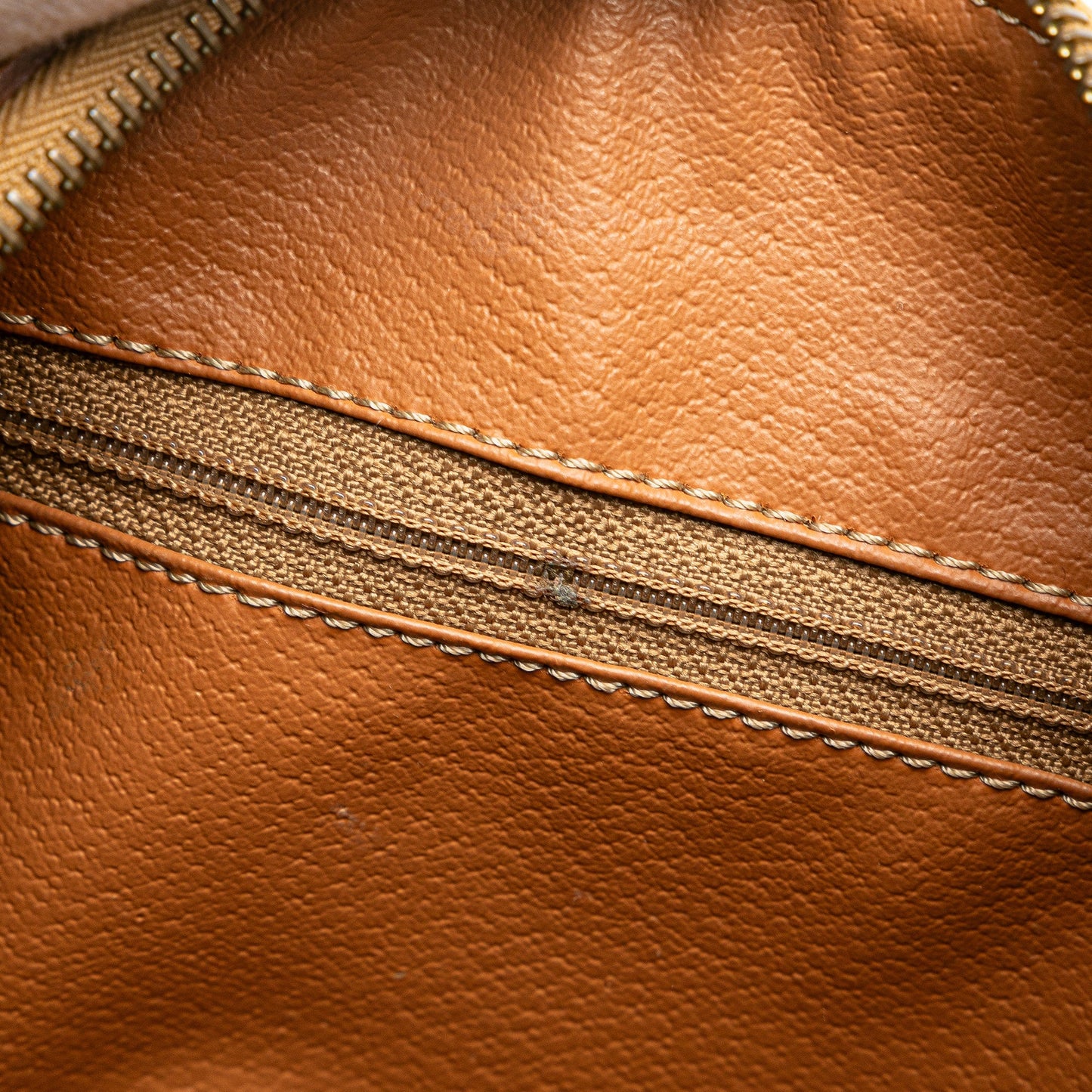 Celine Macadam Coated Canvas Boston Bag Brown
