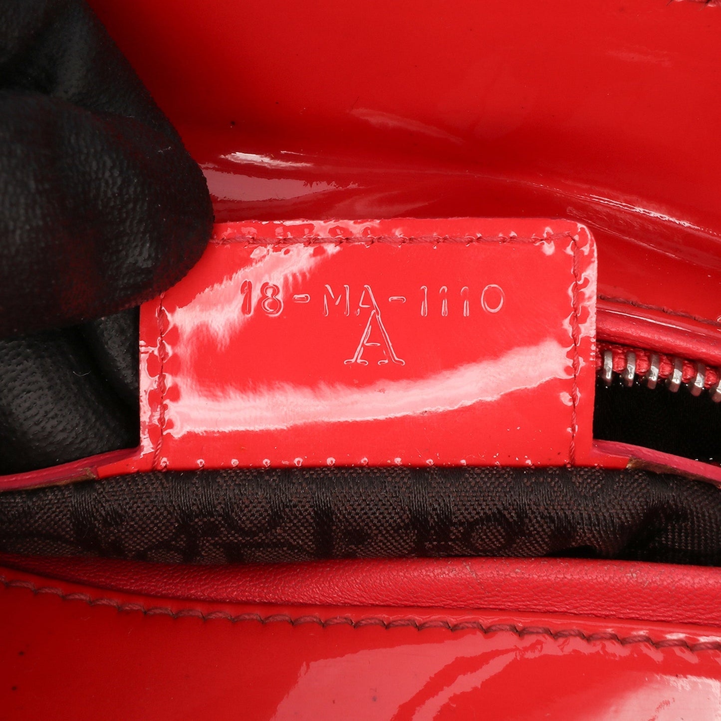 Dior Medium Patent Cannage Lady Dior Red