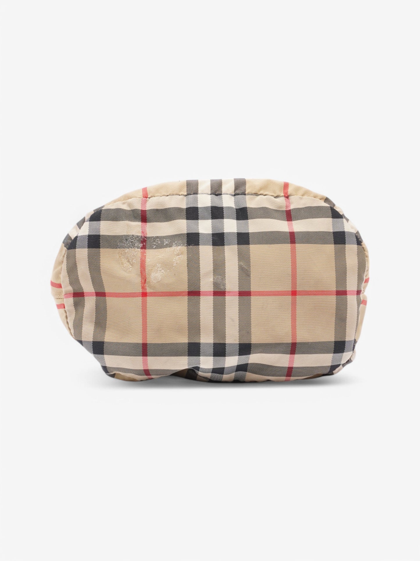 Burberry Icon Stripe Drawcord  Beige  / Black / Red Canvas